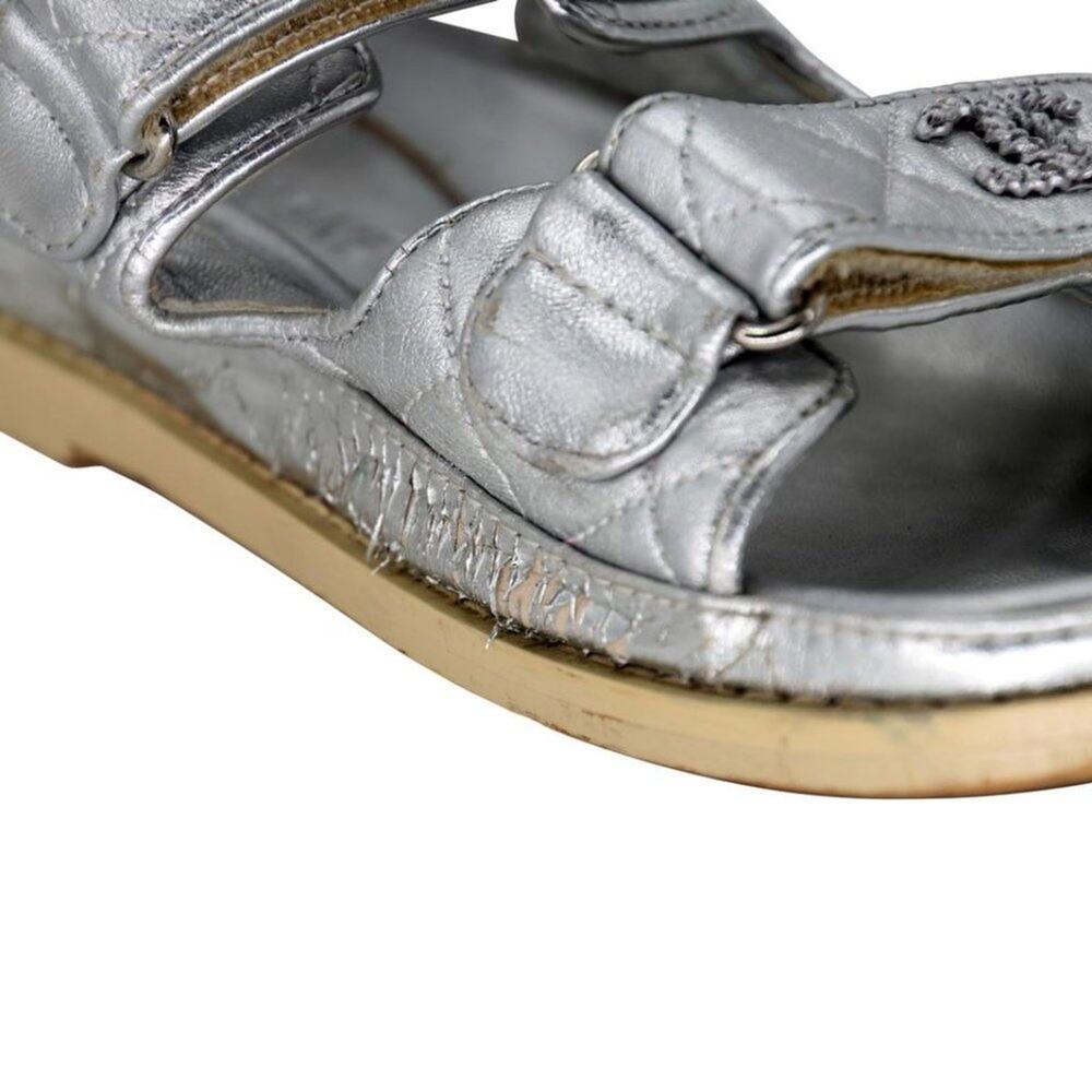 Chanel Cc Logo Dad 35 Quilted Leather Sandals CC-0916N-0007 - Picture 10 of 12